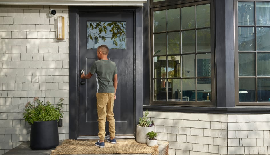 Vivint Smart Lock on home in New Haven